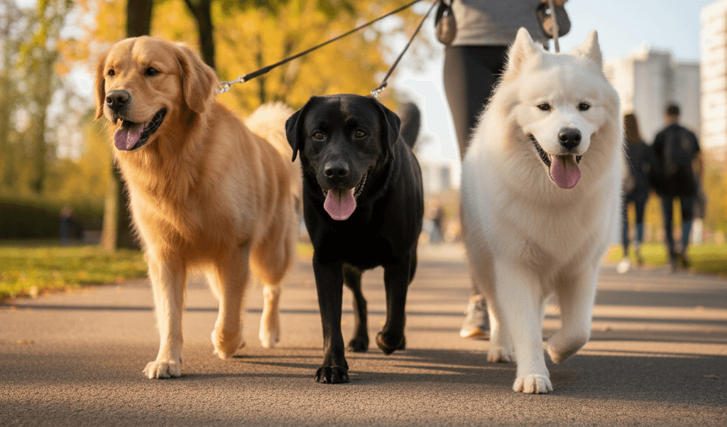 Paseo de perros y cuidado de mascotas